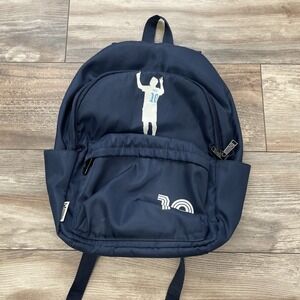 Messi Soccer School Backpack 16in Dark Blue Pockets Men Kids Medium Polyester